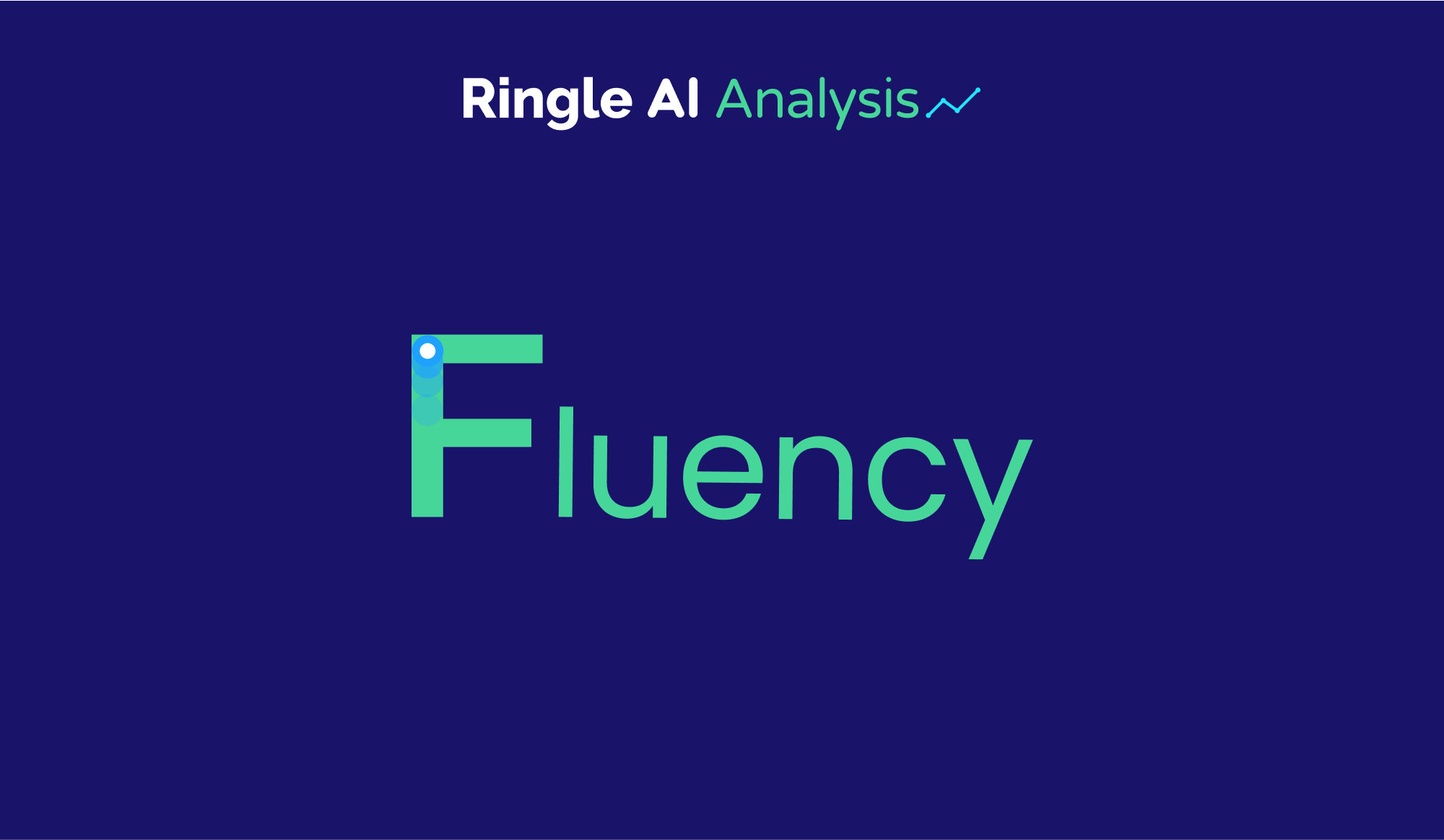 fluency를 향상시키는 링글 CAF 서비스를 소개하는 주황색 타이포.