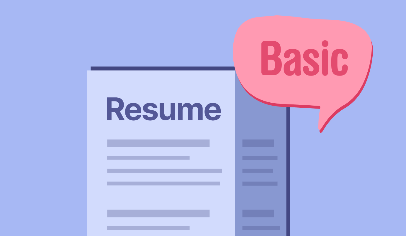 영문 이력서 기초 작성법에 대한 이미지.