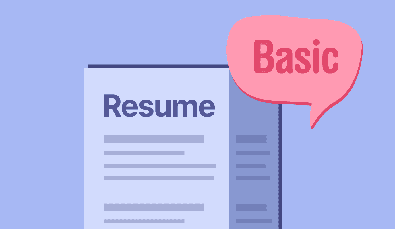 영문 이력서 기초 작성법에 대한 이미지.