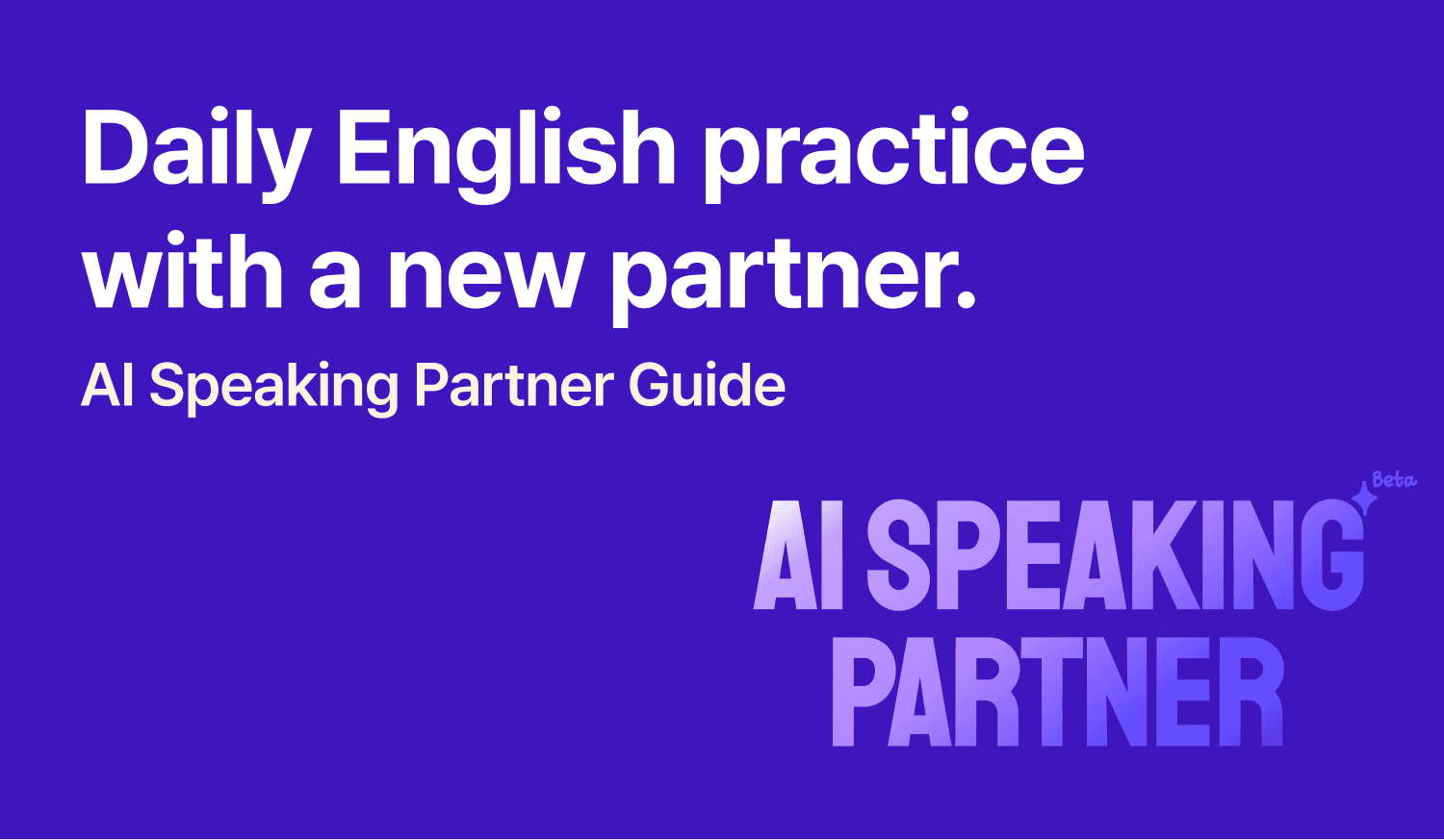 Ringle AI Speaking Partner Guide.