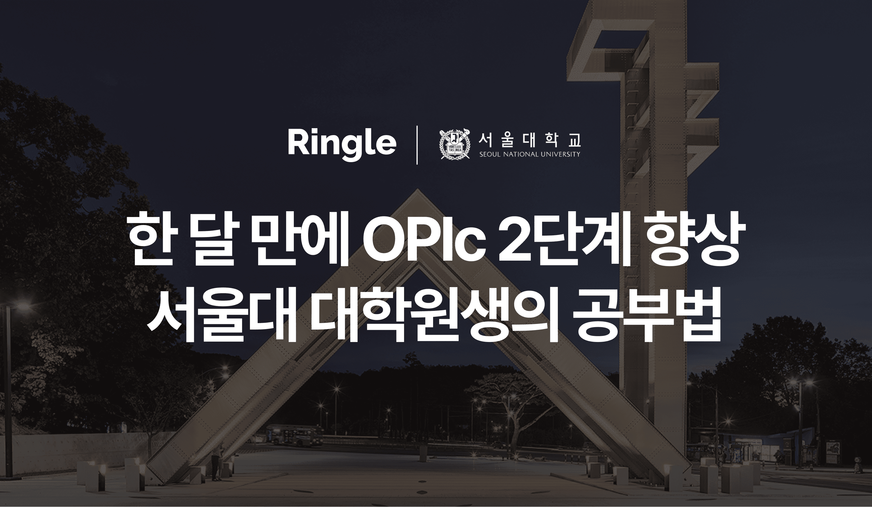 한 달 만에 OPIc 성적을 2단계 올린 서울대 대학원생의 공부법 인포그래픽.